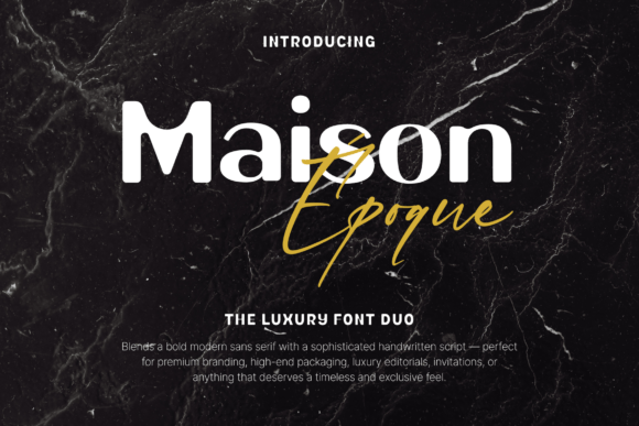 Maison Époque Duo: A Typeface for Modern Editors